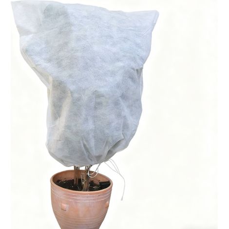 5 bâches d'hiver pour abri de jardin de 0,8 x 0,8 m, en polypropylène 30 g/m², blanches, faciles à utiliser (1/5)