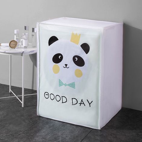 Trocknerabdeckung mit grünem Panda-Motiv, wasserdichte Waschmaschinenabdeckung, PEVA-Dichtung (1/5)
