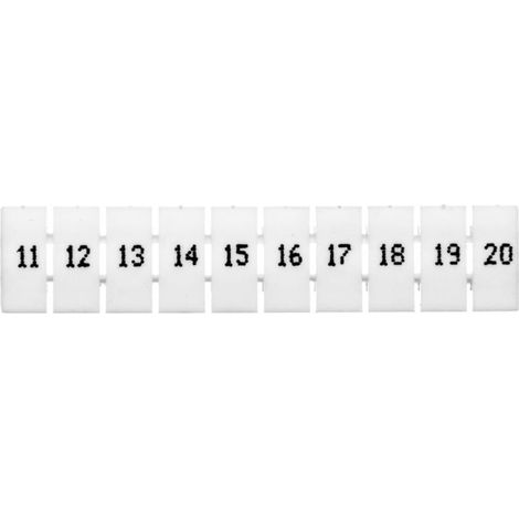 Marcador para conectores EZU-5/11-20 blanco R34RR-07060001310 /100 unidades/