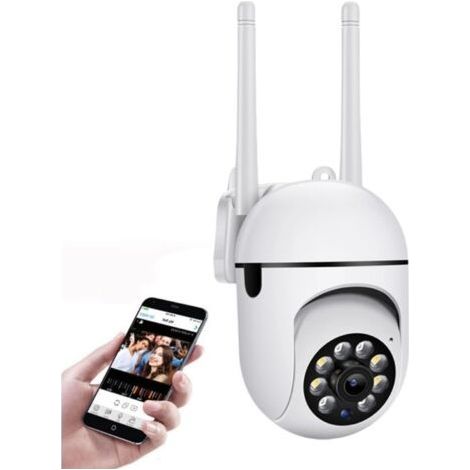 Drahtlose PTZ-WLAN-Überwachungskamera für den Außenbereich, mit 16 leistungsstarken Funktionen, 1080P 360° wasserdichter IP-Kamera und Farbnachtsicht (1/5)