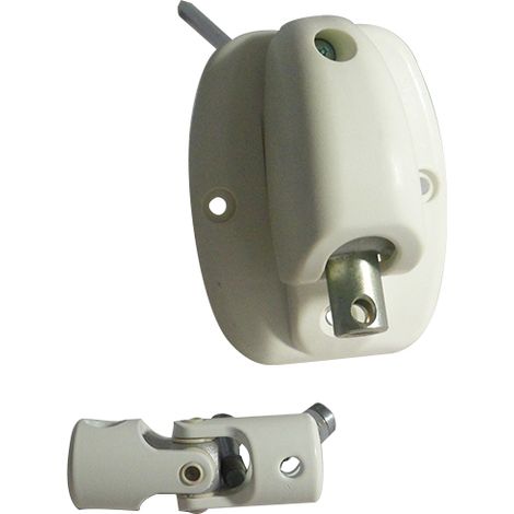 Renvoi 120° ZF embase large 6P7 L355 Blanc