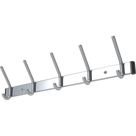 Wandgarderobe ( 3000284070 ) Aluminium F1 naturfarbig Hakenabstand 150 mm (1/2)