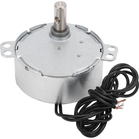 Moteur synchrone à engrenages, basse vitesse, aimant permanent, 49KTYZ, AC 220V, sens horaire/antihoraire, réducteur compact (1/4)
