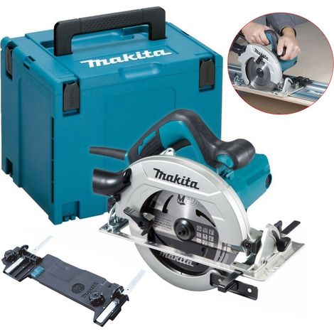 Makita HS7611J 240v Corded Electric Circular Saw 190mm Blade Guide Rail Adaptor (1/5)