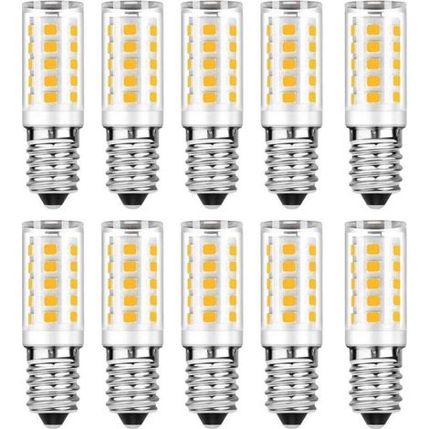 Lot de 10 Ampoule LED E14 - Blanc Chaud 3000K - 5W Equivaut à Ampoule Incandescente 50W - 500LM Non-Dimmable.. (1/4)