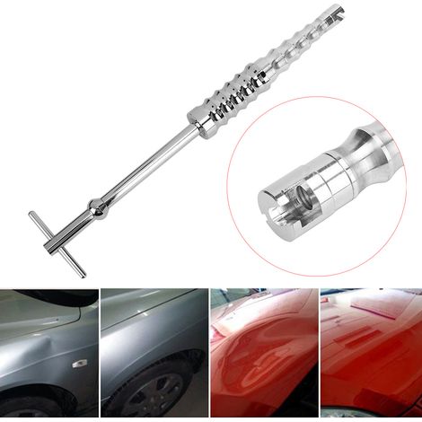 Kit de débosselage sans peinture pour carrosserie, extracteur à inertie à glissière, outil de réparation auto, tireur de bosses, marteau coulissant, 11 pièces (1/5)