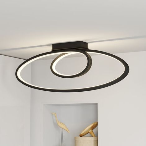 [NEUWERTIG] B-Ware Lucande Deckenleuchte Deckenlampe LED Bronwyn anthrazit weiß dimmbar Lampe (1/2)