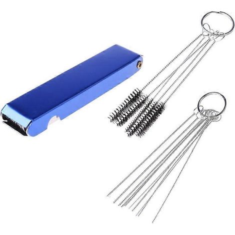 Kit de nettoyage d'aiguilles et de gicleurs de carburateur pour motos et voitures, comprenant une brosse et des outils de pulvérisation pour aérographe. (1/5)