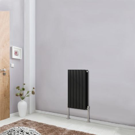 NRG Designer Radiator Flat Panel Central Heating Rads Black Horizontal Double 600x408mm (1/5)