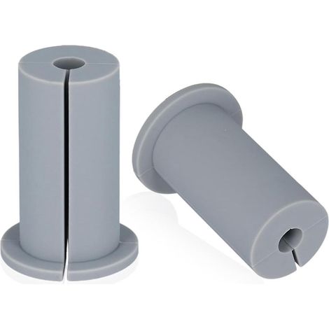 JANMIR-Kit de passage de câbles, manchon d'entrée de câble pour trou mural de 25 mm (1 pouce), passe-câble mural pour câble Ethernet, gris, lot de 2 pièces (1/5)