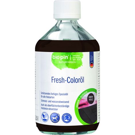 Biopin Naturfarben Holz-Coloröl 500 ml ebenholz Holzschutzmittel