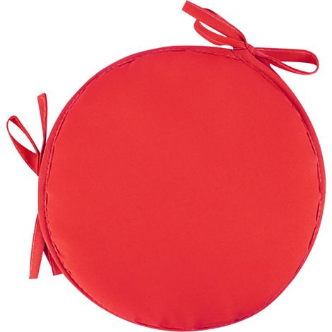 Coussin De Chaise Rond - 30 Cm - Polyester - Pour Extérieur Jardin Bistrot Patio Salle À Manger - 1 Pièce (1/5)