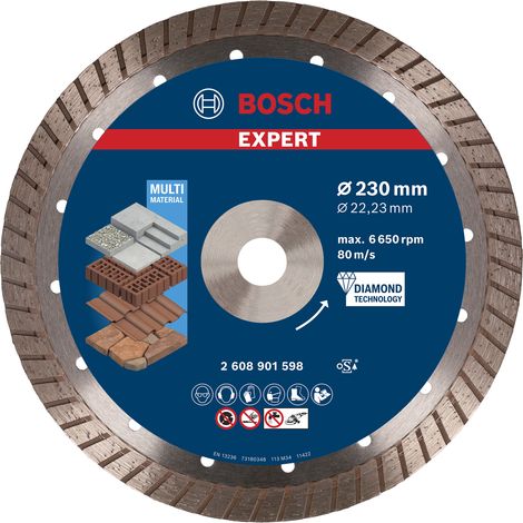Bosch EXPERT MultiMaterial Diamond Cutting Disc 230 x 22.23 x 2.4 x 15mm