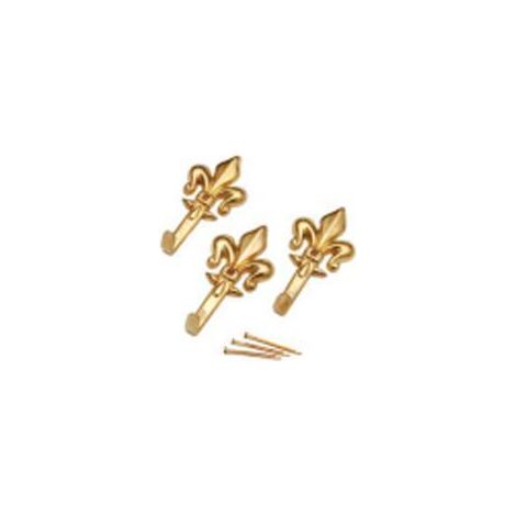 GANCI PER QUADRI GIGLIO GRANDE ORO MAURER BL.3PZ "ONE PRICE"