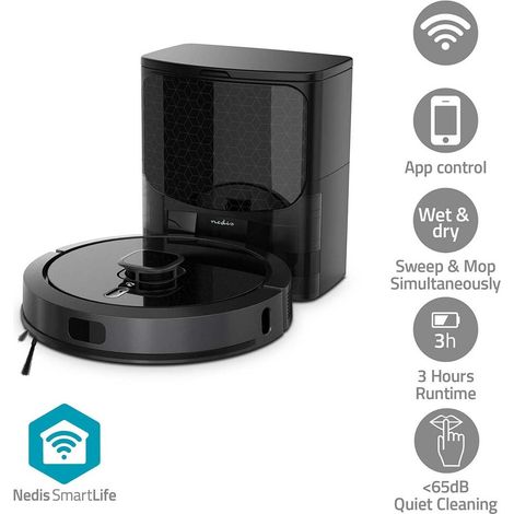 Nedis Modell Staubsauger Intelligent Schwarz 4000 Pa