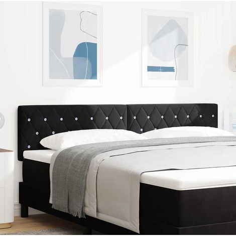 vidaXL Cabecero Negro 180 cm Terciopelo (1/5)