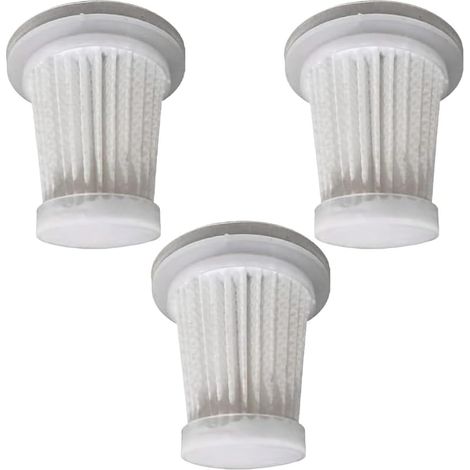 Lot de 1/3/6 filtres HEPA de rechange pour mini aspirateur à main sans fil lavables (3) (1/4)