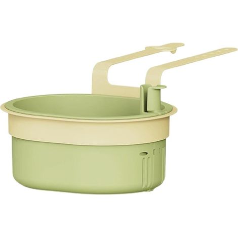 Cestello di scolo sospeso per lavello, filtro per scarico lavello da cucina, filtro sospeso per rubinetto (verde) (1/5)