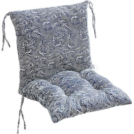 Coussin de chaise à dossier haut (en gros), coussin de dossier imperméable pour intérieur/extérieur, coussin épais pour fauteuil à bascule (1/5)