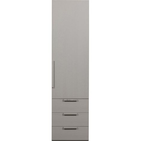 Armoire colonne dressing en bois FSC gris MAGBY