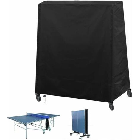 Housse Table de Ping Pong, Tissu Oxford Housse Table de Ping Pong Exterieur , Résistance au Vent, Anti-UV, Imperméable Bâche de Protection Table de Tennis de Table, 185 x 165 x 70 cm -