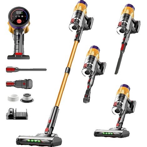 Aspirapolvere portatile, potenza 550W, potenza di aspirazione 45KPa, funzione di lavaggio a secco, controllo tramite touchscreen, design compatto. (1/5)