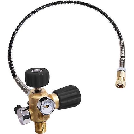 Adaptateur DIN pour bouteille de plongée PCP, tuyau de remplissage d'air, station de remplissage haute pression pour bouteille d'air PCP. (1/5)