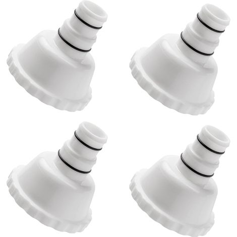 Lot de 4 adaptateurs pour aspirateur RP/RX Skimmer avec 2 joints toriques pour Summer Waves hors sol piscines hors sol (1/5)