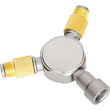 Distributeur de gaz pour réservoir permettant de convertir un réservoir en deux interfaces pour la cuisson et l'éclairage extérieurs. (1/5)