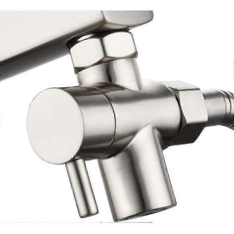 Robinet inverseur en laiton pour évier, adaptateur de robinet à 3 voies, chromé (1/5)