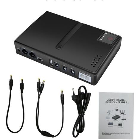 Routeur 5V 9V 12V pour terminal optique commutateur contrôle accès caméra, UPS alimentation sans interruption courant continu (1/5)