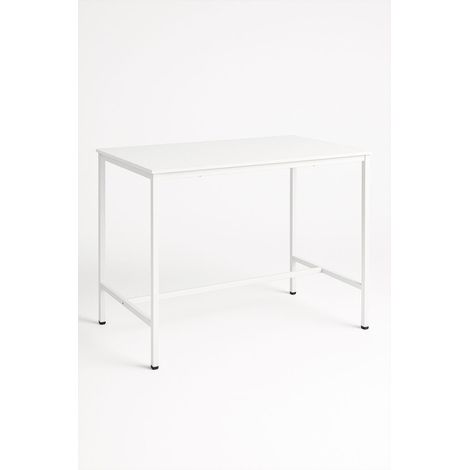 Mesas Bar - Mesa Biro Alta Rectangular 120 x 60 cm - Blanco
