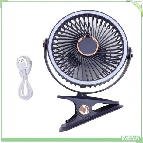 Ventilateur de bureau - FAFEICY - Portable - 3‑en‑1 (pince/table/suspension) - Rechargeable USB‑C - Silencieux moteur DC (1/4)