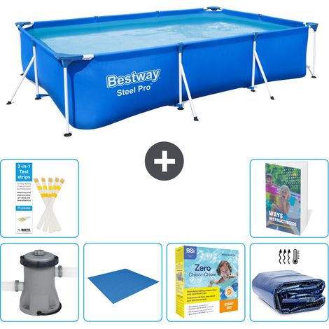 Bestway Steel Pro Rechteckig - 300x201x66 cm - 7-teilig S245
