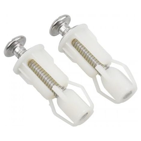 2 Piece Toilet Seat Fastener Screws, Toilet Seat Cover Screws, Expansion Screws for Toilet Lid Toilet Seat Hinges Easy Install (1/5)
