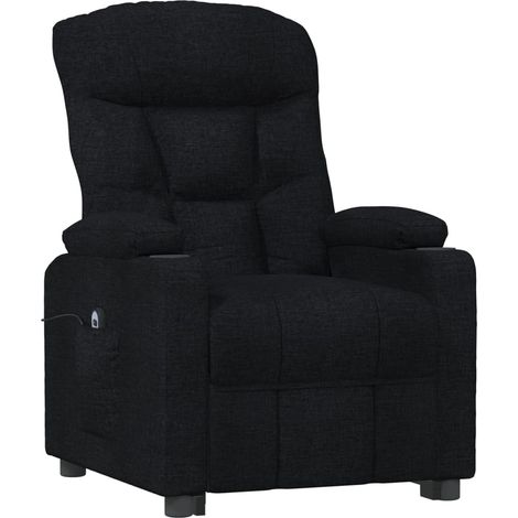 Relaxsessel Elektrisch Schwarz Stoff vidaXL