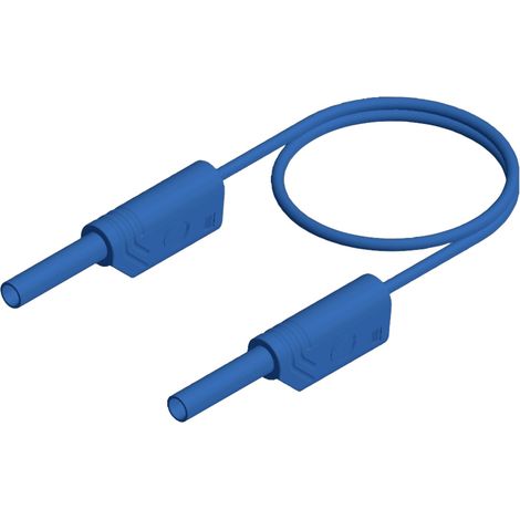 Hirschmann Test & Measurement MVL S 100/1 Au Sicherheits-Messleitung Lamellenstecker 2 mm Lamellenst