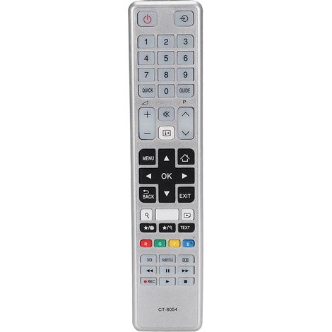 Télécommande Tv - Matériau Abs Robuste - Portée 8 Mètres - Boutons Largers - Pour Toshiba Ct-8054 - 1 Pièce (1/5)