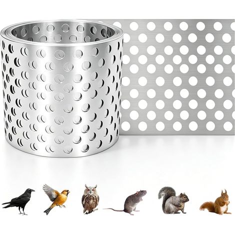 Aluminium-Lüftungsgitter – vogel- und insektenabweisend – silber – 80 mm breit (1/4)