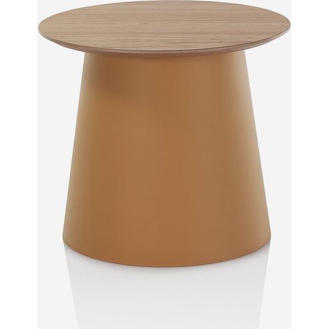 Runder Couchtisch mit MDF-Platte Marus - Orange