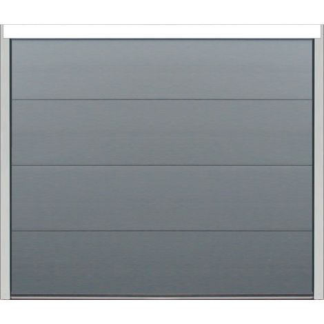Spadone – Porte de garage sectionnelle motorisée 240 x 200 cm – Isolation 40 mm – Moteur ONE 600 avec 2 télécommandes – Polygrain gris anthracite