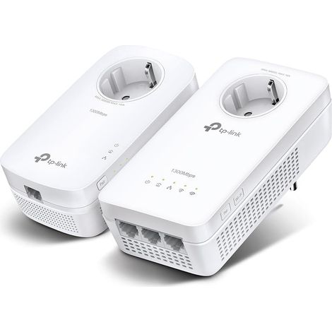 Kit Adaptateur CPL WiFi AV1300, 3 Port Ethernet Gigabit, Bi-Bande AC1200, OneMesh