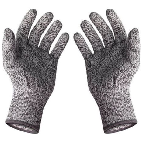 Une paire de gants anti-coupure grade 5, cuisine de qualité alimentaire protection anti-coupure abattage jardinage pêche gants (1/5)
