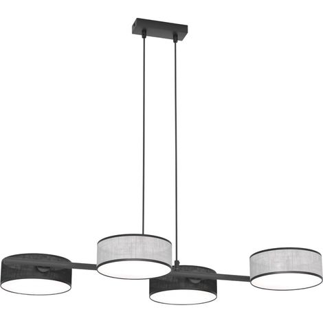 Lampada a sospensione DRUMZ nero/grigio 4xE14 Emibig (1/5)