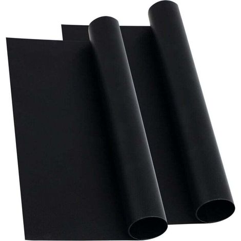 Tappetino antiaderente per forno (set da 2) - Ampio tappetino universale in Teflon per cottura a convezione, protezione per la base del piano cottura, rivestimento resistente e pulito per la cottura a (1/4)