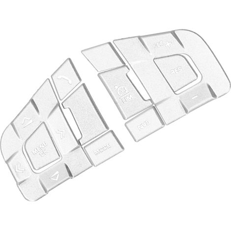 10-teiliges Set dekorativer Lenkradblenden für Land Rover Discovery Sport (2015–2019), Kunststoff-Knopfabdeckungen, schwarzes Interieur-Zubehör (1/5)