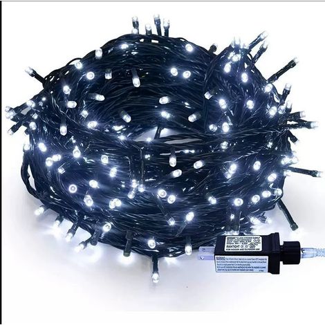 Guirlande lumineuse 22m 200 LED Blanc illumination intérieur extérieur guirlande de Noël éclairage décoration