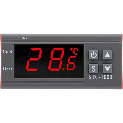 Régulateur de température numérique STC-1000, thermostat de chauffage et de refroidissement avec capteur, 110-220 V CA (1/5)