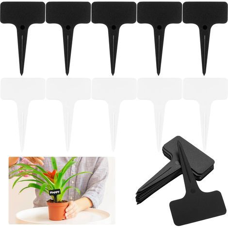 200 PcsEtiquette Potager Exterieur, 6x10 cm Etiquettes Plantes, Etiquette Plante, Marqueurs Étiquettes pour Plantes, Étiquettes Jardinage Imperméables pour Semis d'Herbes Légumes Fleurs Graines