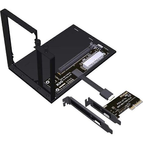 Station d'accueil pour carte graphique PCIe 5.0 x4 vers PCIe x16 avec support SFF-8611, station d'accueil graphique externe M.2, adaptateur eGPU 128 Gbit/s B (1/5)